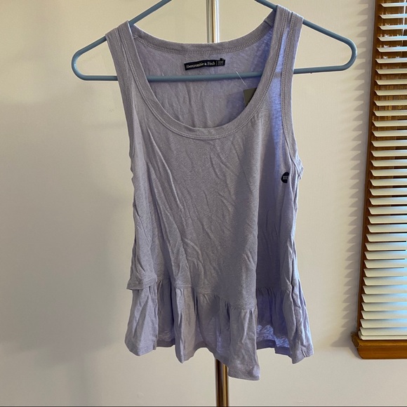 A&F Asymmetrical Peplum Tank - Picture 4 of 5